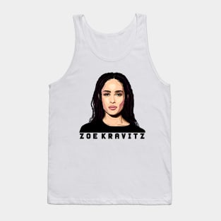 Zoe Kravitz Cartoon Tank Top